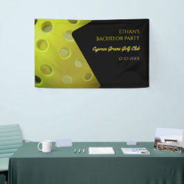 Pickeball verjaardagsfeest vrijgezellenfeest sport spandoek