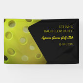 Pickeball verjaardagsfeest vrijgezellenfeest sport spandoek (Horizontaal)