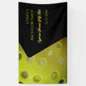 Pickeball verjaardagsfeest vrijgezellenfeest sport spandoek (Verticaal)