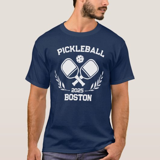 Pickelball Boston 2025 Custom T-shirt (Voorkant)