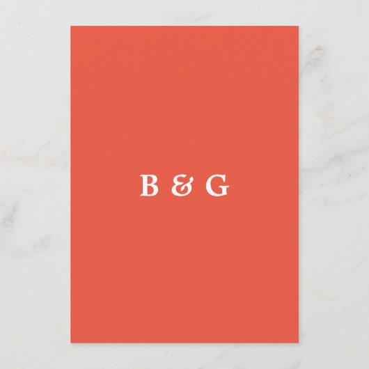 Pickelball bruiloft menu met peddel racket logo (Achterkant)