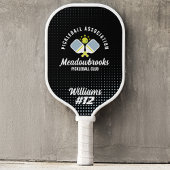 Pickelball Club Logo Aangepaste afspeelnaam en num Pickleball Paddle
