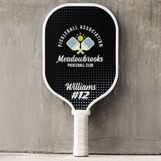 Pickelball Club Logo Aangepaste afspeelnaam en num Pickleball Paddle