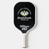 Pickelball Club Logo Aangepaste afspeelnaam en num Pickleball Paddle (Achterkant)