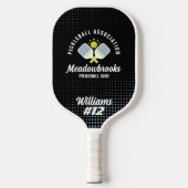 Pickelball Club Logo Aangepaste afspeelnaam en num Pickleball Paddle (Voorkant)