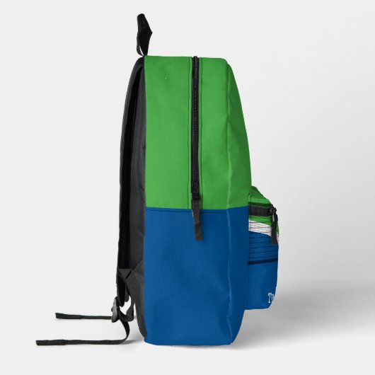 Pickelball gepersonaliseerd bedrukte rugzak (Links)