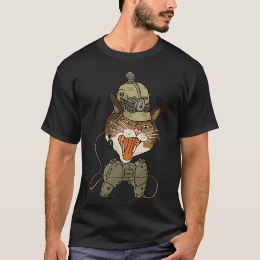 Pickelhaube Duitse WW1 Gaming Cat. T-shirt (Voorkant)