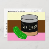 Pickels en ijs, zwangerschapsfeest uitnodiging briefkaart (Voorkant / Achterkant)