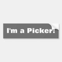 Picker American Bumpersticker Antiek Collector