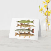 Pickerel, Muskies & Snoeken Kaart (Gele Bloem)