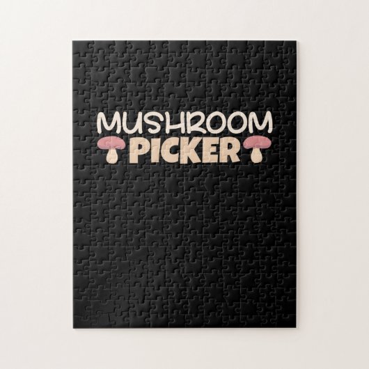 Pickers voor paddenstoelen legpuzzel (Verticaal)