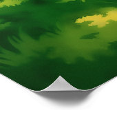 Picket Fence - Achtertuin Illustratie Kunst Poster (Hoek)