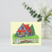 PICKET FENCE & HOUSEWARMING Party INVITATION Kaart (Staand voorkant)