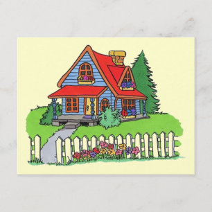 PICKET FENCE & HOUSEWARMING Party INVITATION Kaart