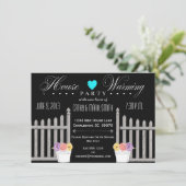 Picket Fence HouseWarming Party Uitnodiging (Staand voorkant)