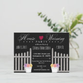Picket Fence HouseWarming Party Uitnodiging (Staand voorkant)