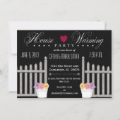 Picket Fence HouseWarming Party Uitnodiging (Voorkant)
