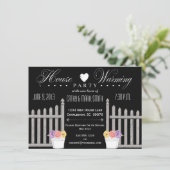 Picket Fence HouseWarming Party Uitnodiging (Staand voorkant)