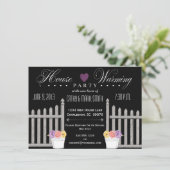 Picket Fence HouseWarming Party Uitnodiging (Staand voorkant)