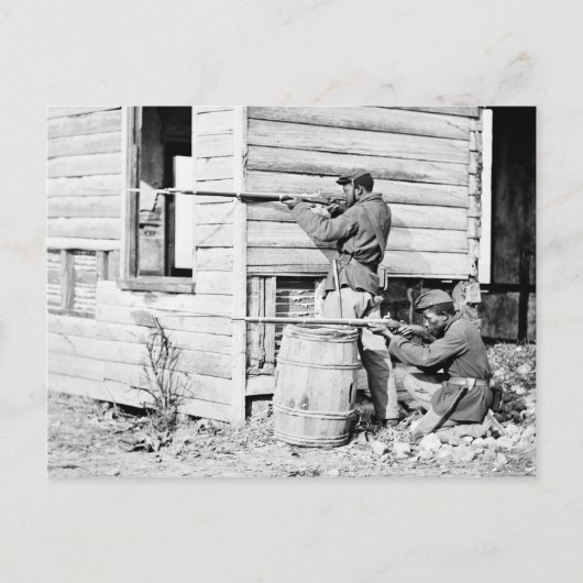 Picket Station Colored Troops Dutch Gap Canal Briefkaart (Voorkant)