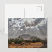 Picketpost Mountain met zonnestralen Briefkaart (Voorkant / Achterkant)