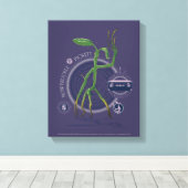 PICKETT™ de BOWTRUCKLE™ grafische kaart Canvas Afdruk (Insitu (Houten vloer))