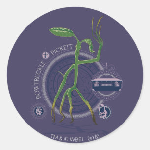 PICKETT™ de BOWTRUCKLE™ grafische kaart Ronde Sticker