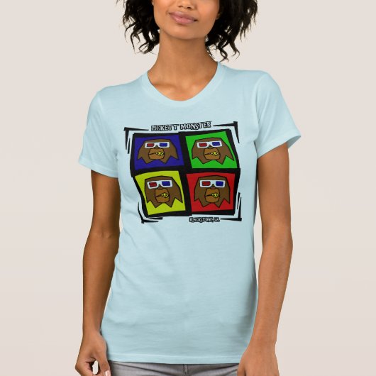 PICKETT MONSTER - 4 SQUARE - 3D GLAS T-SHIRT (Voorkant)