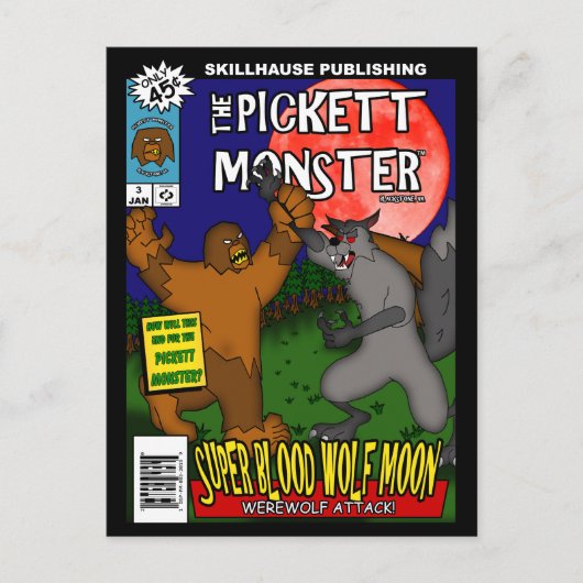 PICKETT MONSTER - Stripboek #3 Briefkaart (Voorkant)