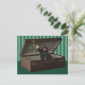 Pickett & Teddy in Briefcase Briefkaart (Staand voorkant)