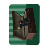 Pickett & Teddy in Briefcase Magneet (Verticaal)