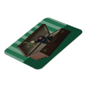 Pickett & Teddy in Briefcase Magneet (Linkerzijde)