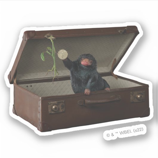 Pickett & Teddy in Briefcase Sticker (Voorkant)