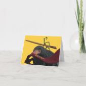 Pickett & Teddy met hand en Stropdas Notitiekaartje (Voorkant)