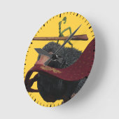 Pickett & Teddy met hand en Stropdas Ronde Klok (Hoek)