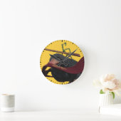 Pickett & Teddy met hand en Stropdas Ronde Klok (Huis)