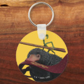 Pickett & Teddy met hand en Stropdas Sleutelhanger (Voorkant)