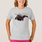 Pickett & Teddy met hand en Stropdas T-shirt (Voorkant)