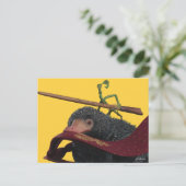 Pickett & Teddy With Wand and Tie Briefkaart (Staand voorkant)