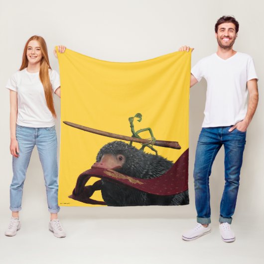 Pickett & Teddy With Wand and Tie Fleece Deken (In situ)