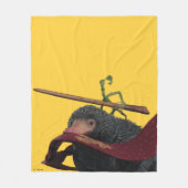 Pickett & Teddy With Wand and Tie Fleece Deken (Voorkant)