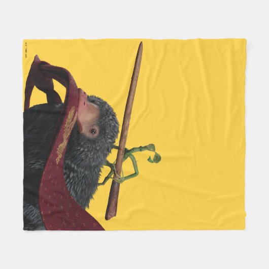 Pickett & Teddy With Wand and Tie Fleece Deken (Voorkant (Horizontaal))