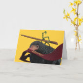 Pickett & Teddy With Wand and Tie Kaart (Gele Bloem)