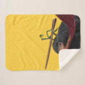 Pickett & Teddy With Wand and Tie Sherpa Deken (Voorkant (horizontaal))