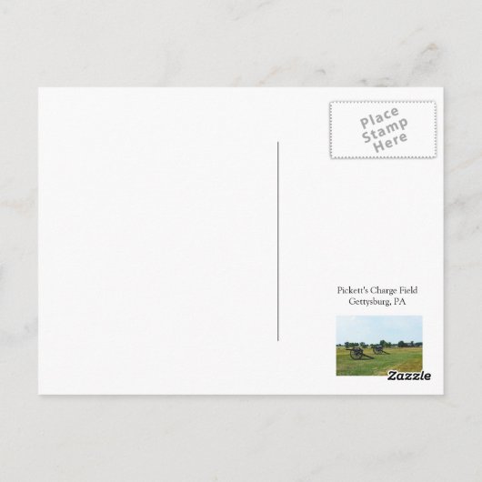 Pickett's Charge Briefkaart (Achterkant)