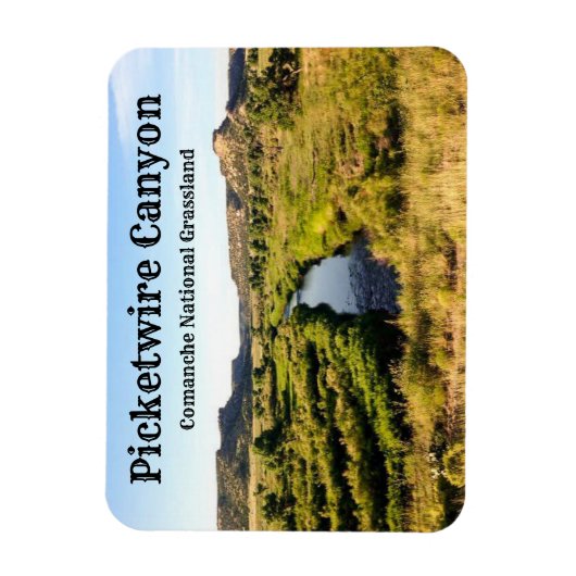 Picketwire Canyon Comanche Natl. graslandmagneet Magneet (Verticaal)