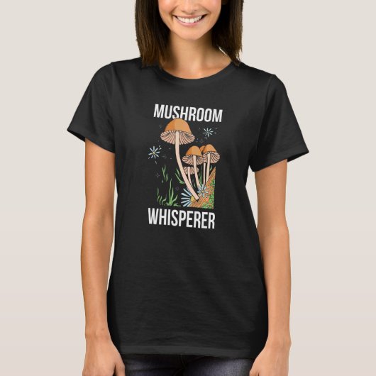 Picki verzamelen met paddenstoel Whisperer Picker T-shirt (Voorkant)