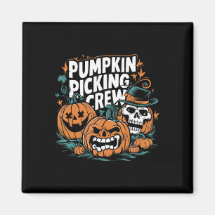Picking Crew Grappige Pompoen Patch Halloween Kost Magneet