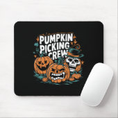 Picking Crew Grappige Pompoen Patch Halloween Kost Muismat (Met muis)