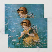 Picking Daisies beroemd gemaakt door Jessie Willco Briefkaart (Voorkant / Achterkant)